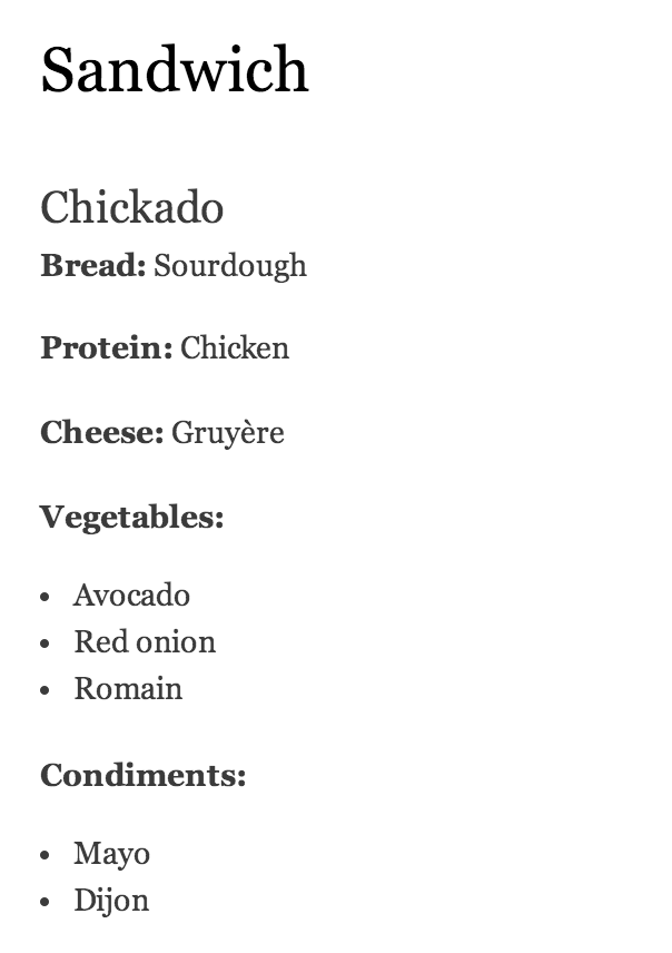 Rendered Chickado Sandwich